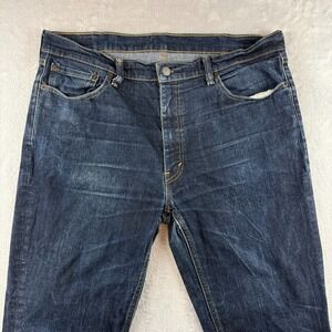 Levis Jeans Mens 38x32 Blue 541 Athletic Tapered Stretch Dark Wash Denim